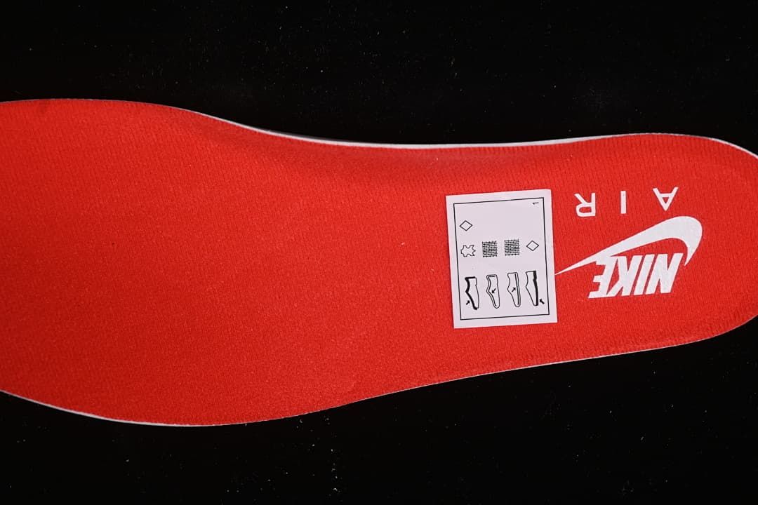 Red insole with Nike Air branding