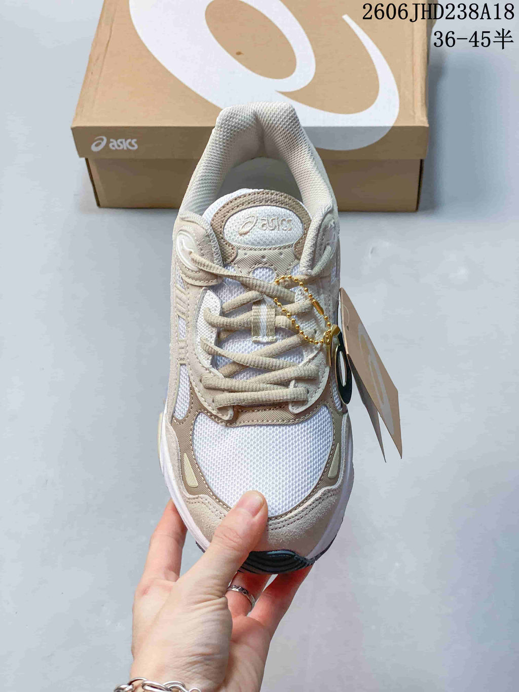 Top view showing the mesh toe, laces, and tongue