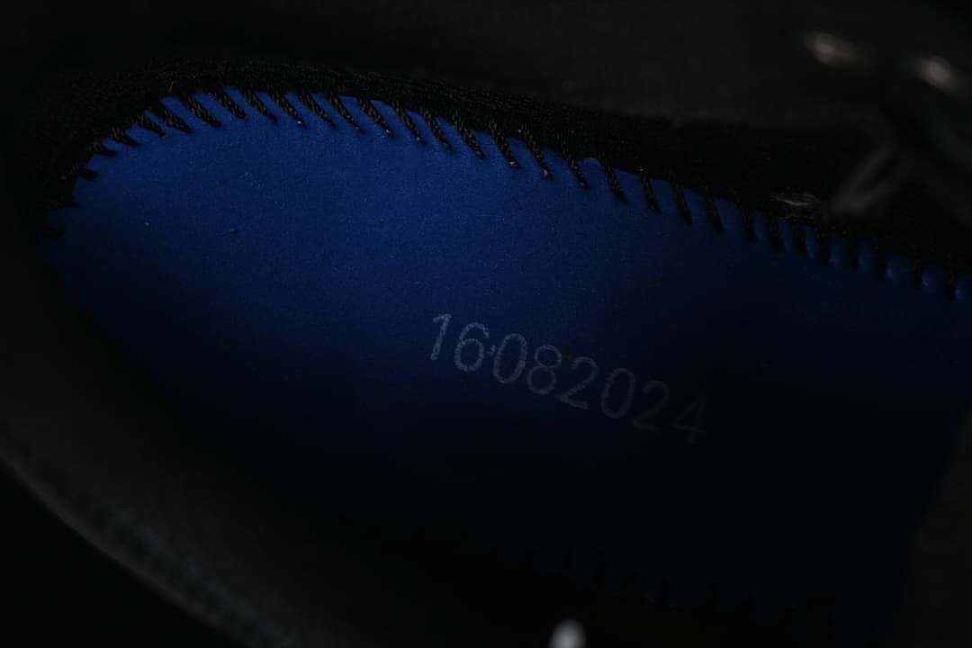 Close-up of a blue interior detail with printed digits