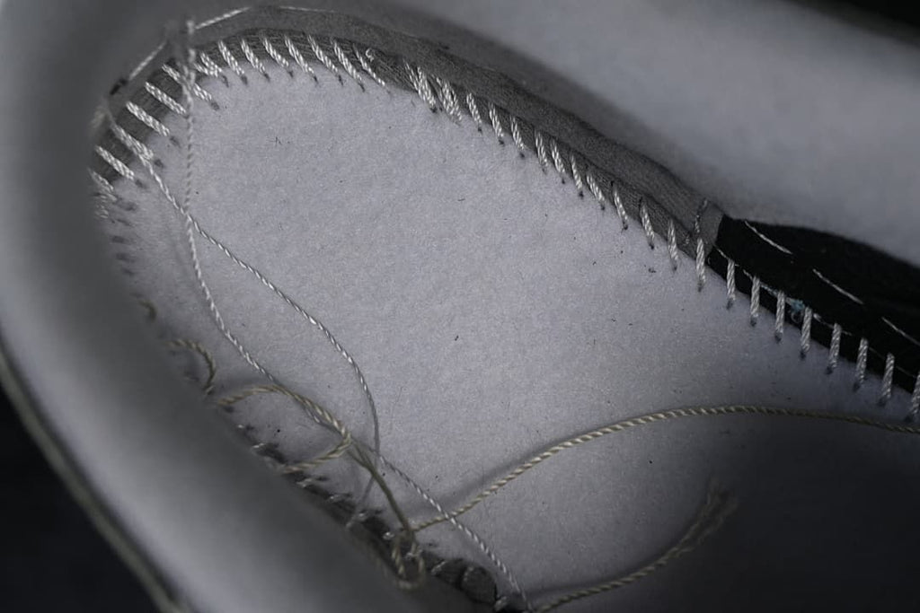 Interior construction detail beneath the shoe lining