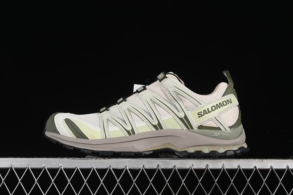 Side profile of one shoe against a dark background.