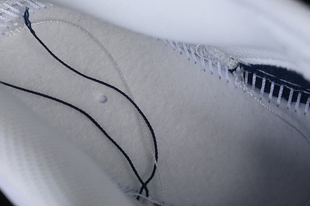 Interior seam and construction detail inside the shoe