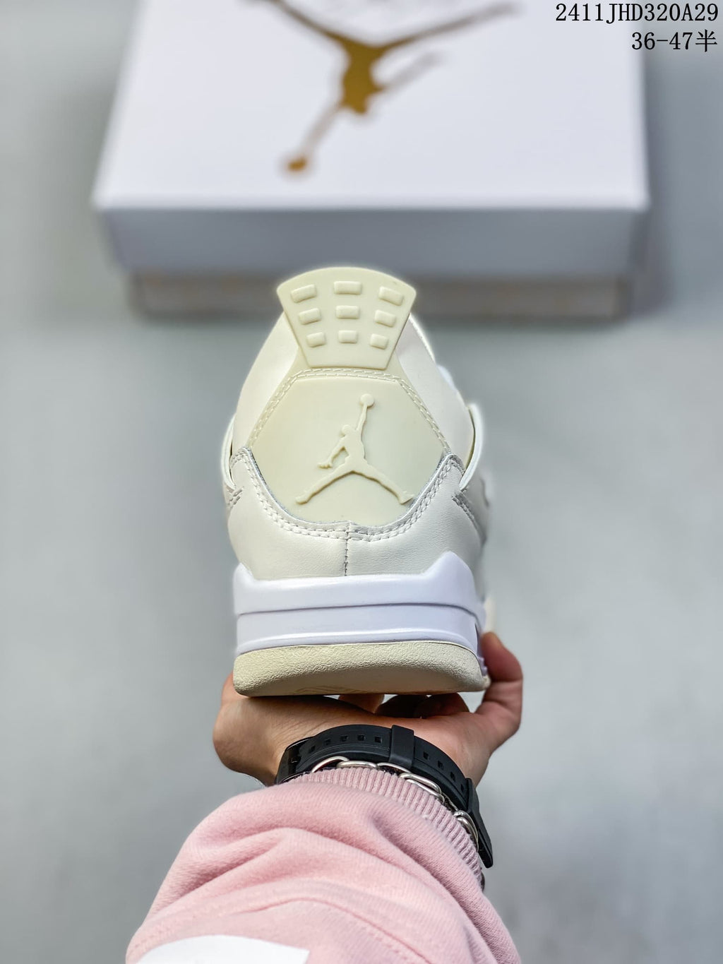 Rear view showing the Jumpman logo and heel tab