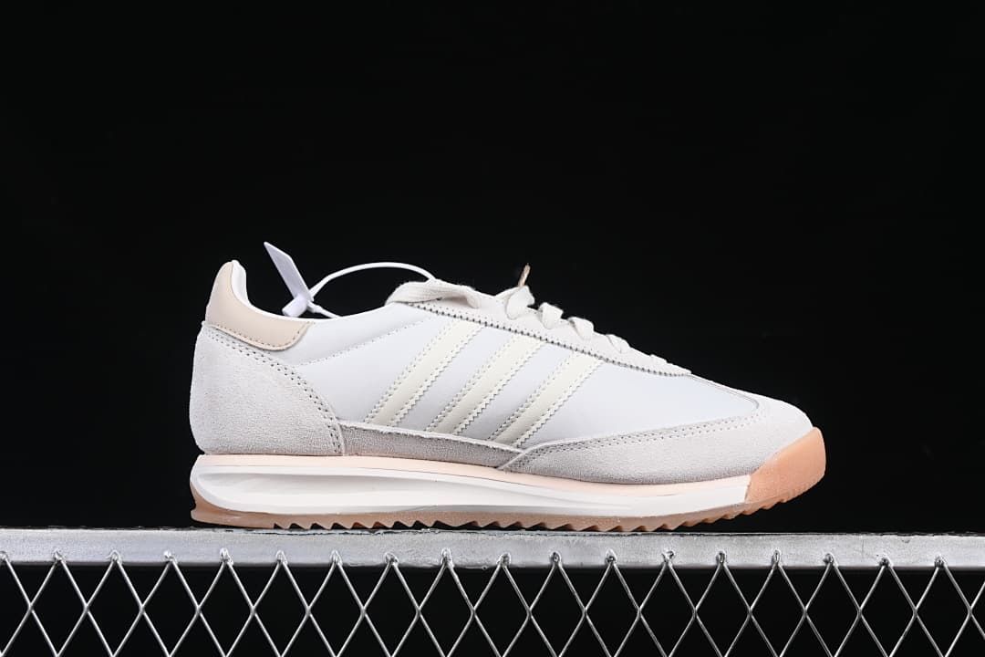 Side profile highlighting the low silhouette and gum outsole