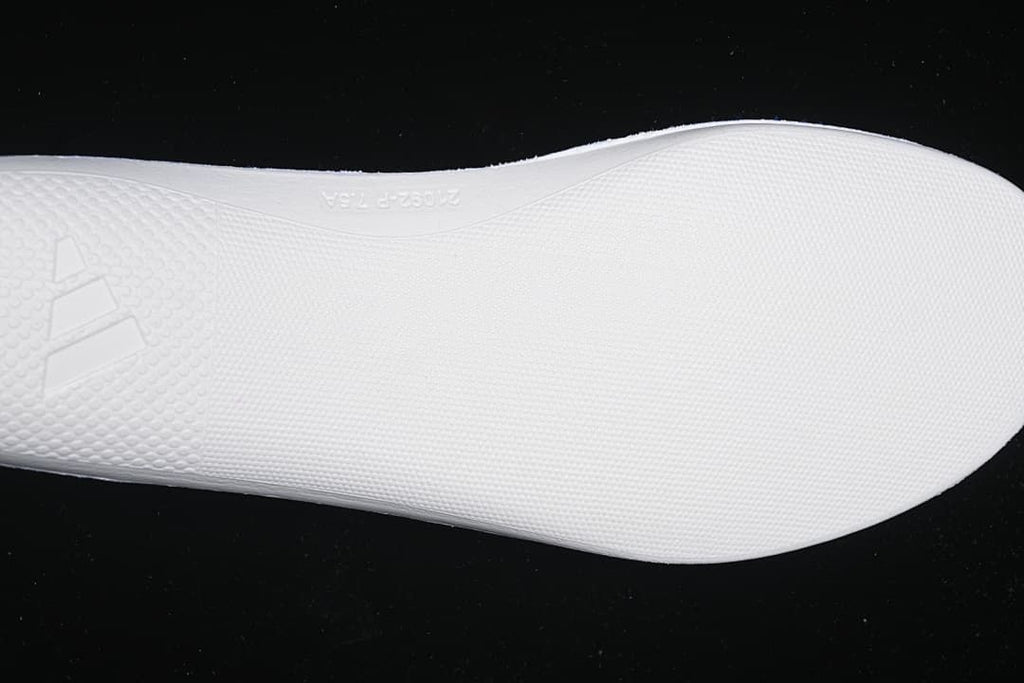 Close-up of the white patterned outsole