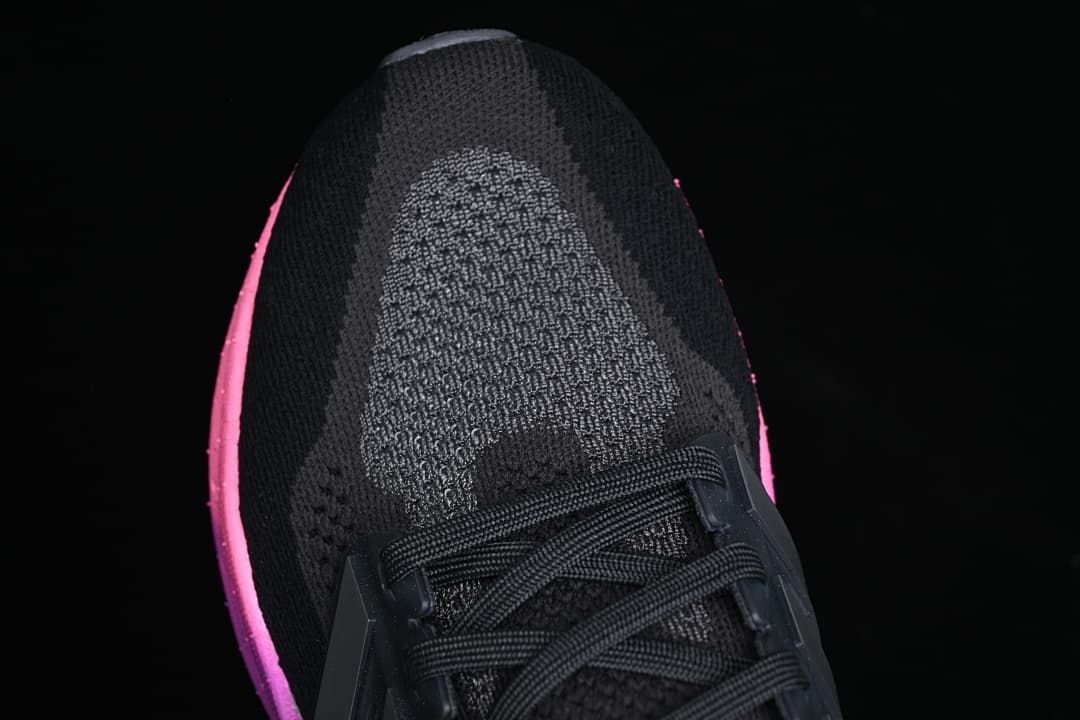Top view highlighting the knit-look toe and lace-up front