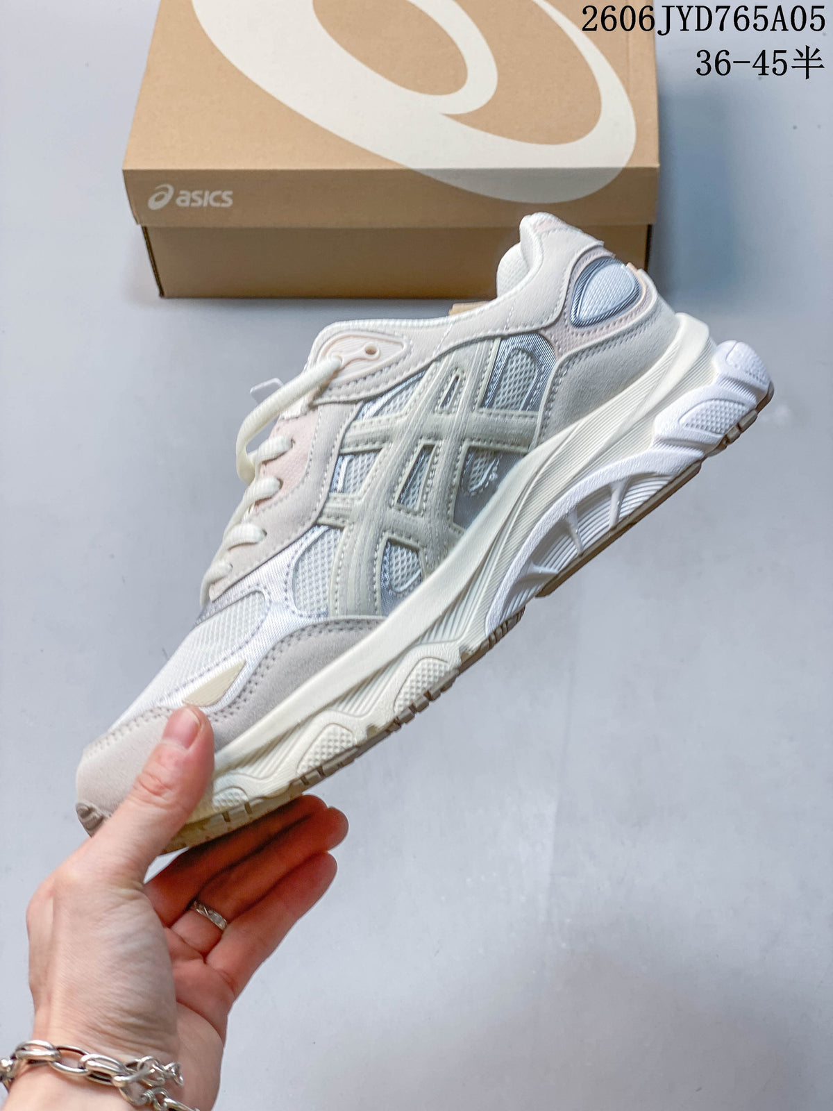 Side profile of the sneaker showing mesh panels, layered overlays and a sculpted sole