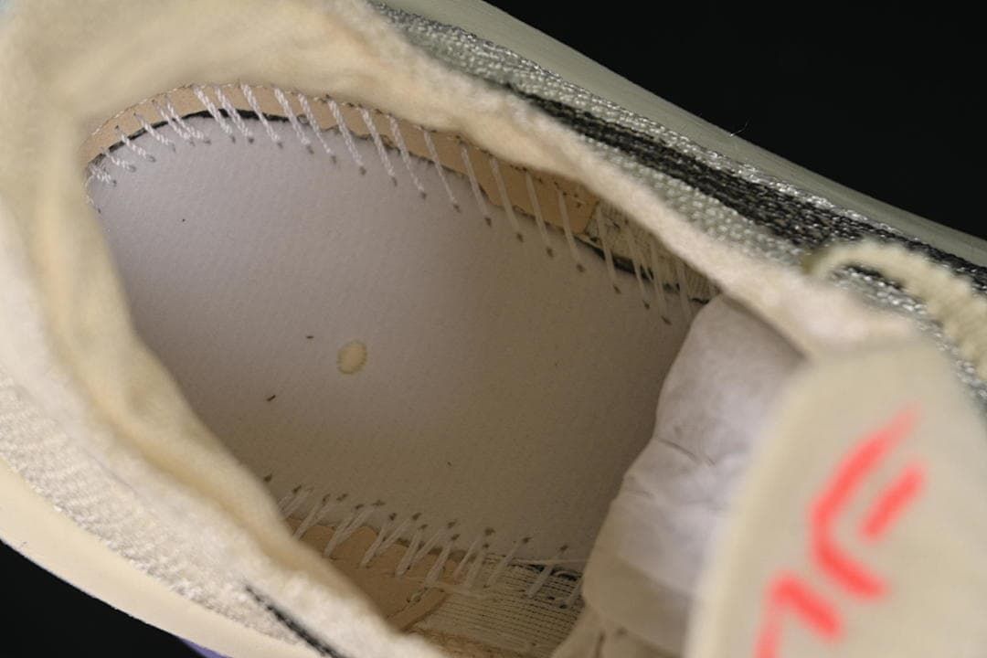 Interior close-up showing the shoe lining and construction