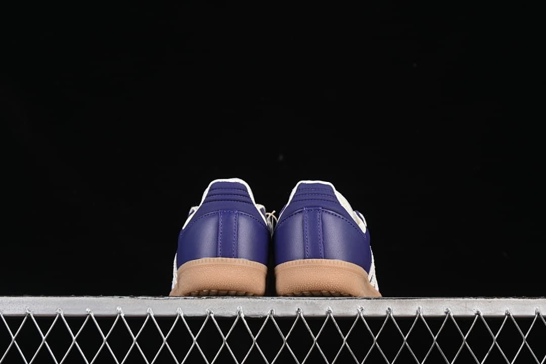 Rear view of the pair showing heel panels and gum-colored soles