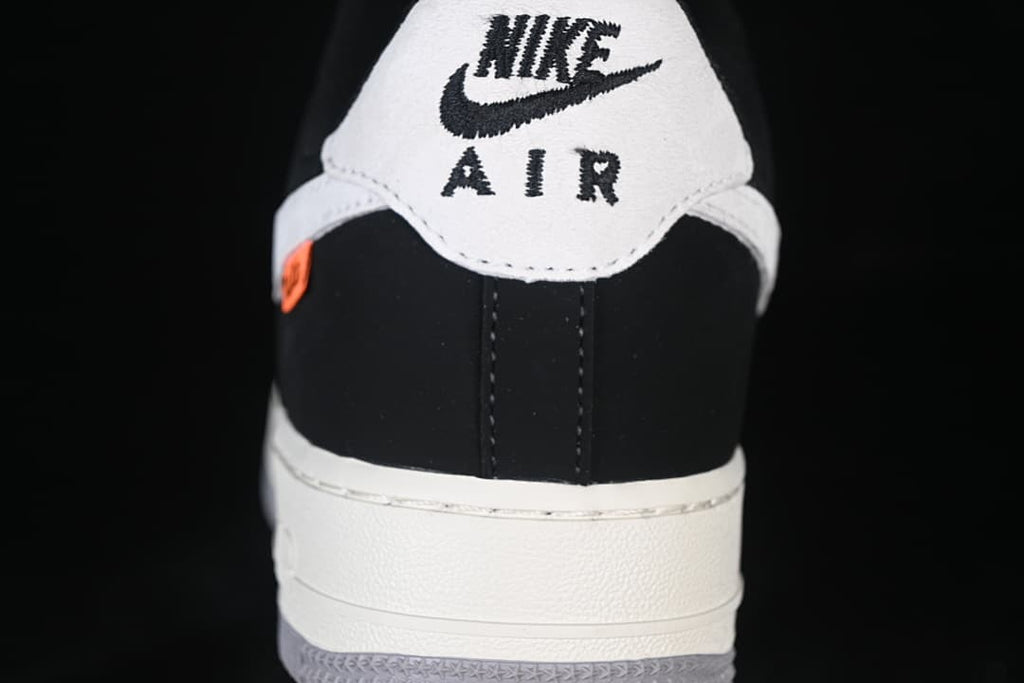 Rear view showing the white Nike Air heel panel
