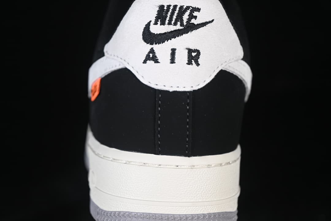 Rear view showing the white Nike Air heel panel