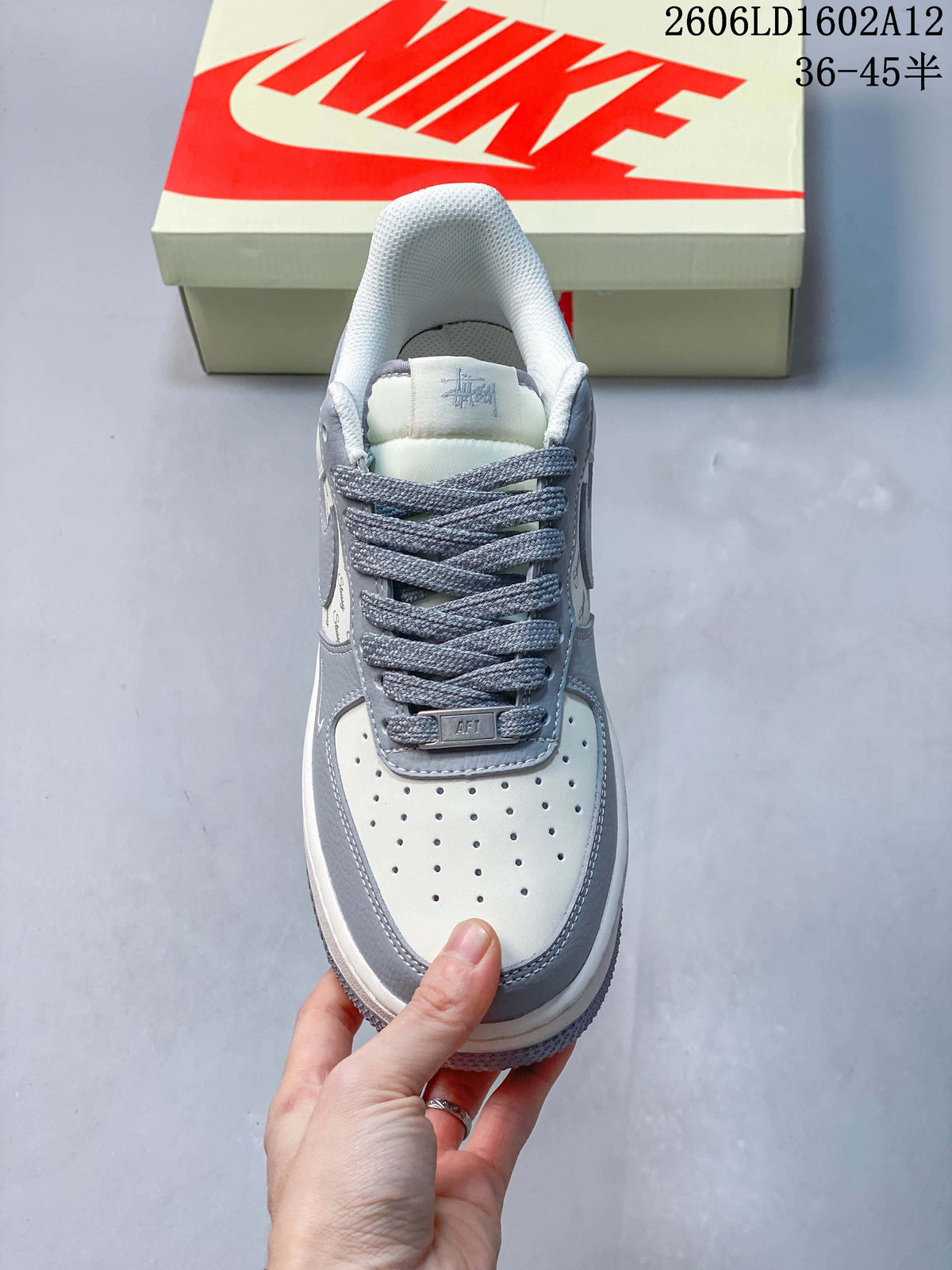 Top view highlighting the perforated toe and textured laces