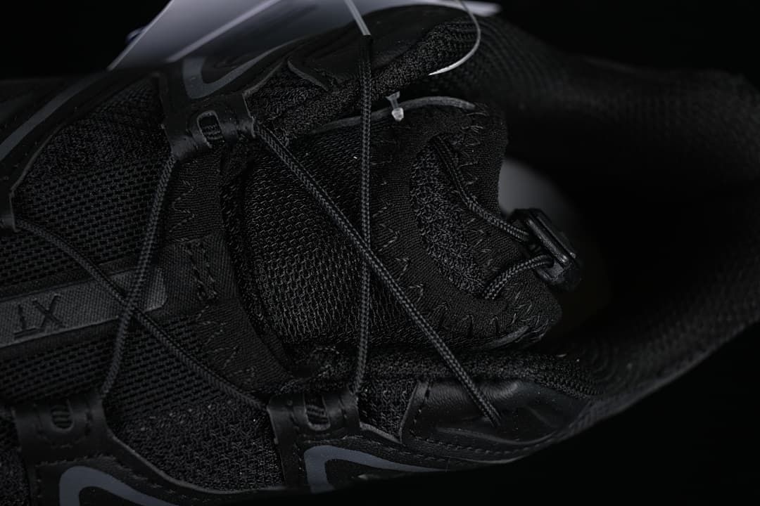 Close-up of the shoe tongue and quick-lace system.