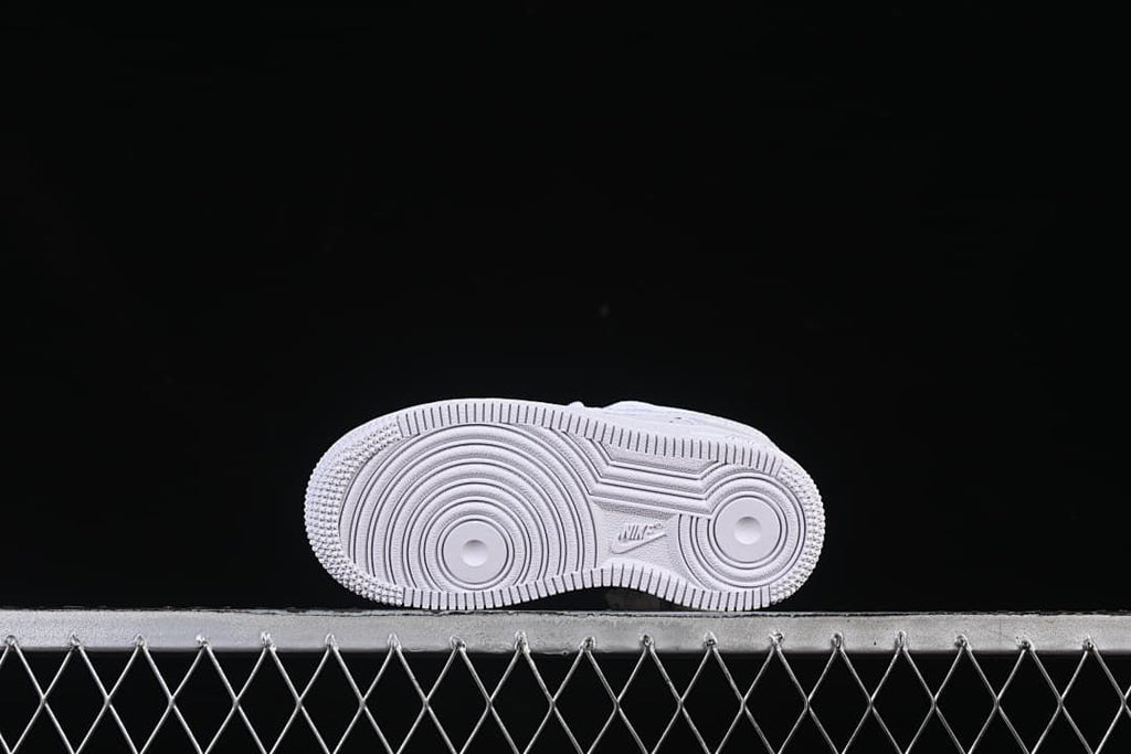 Underside of the sneaker with circular outsole tread