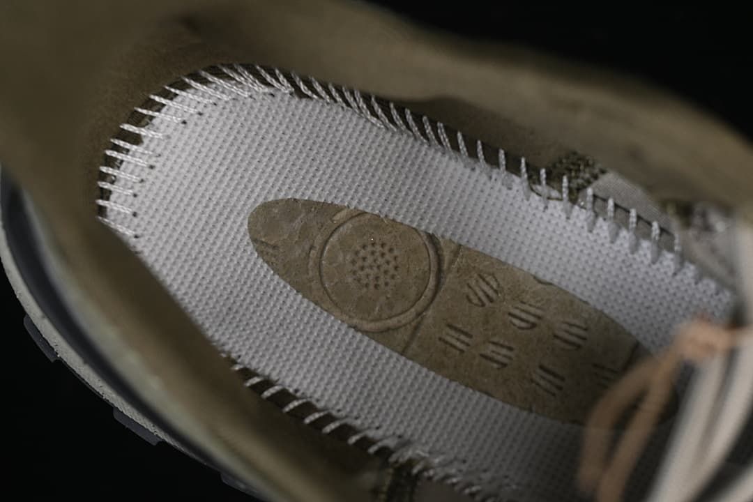 Close-up view inside the shoe showing the footbed