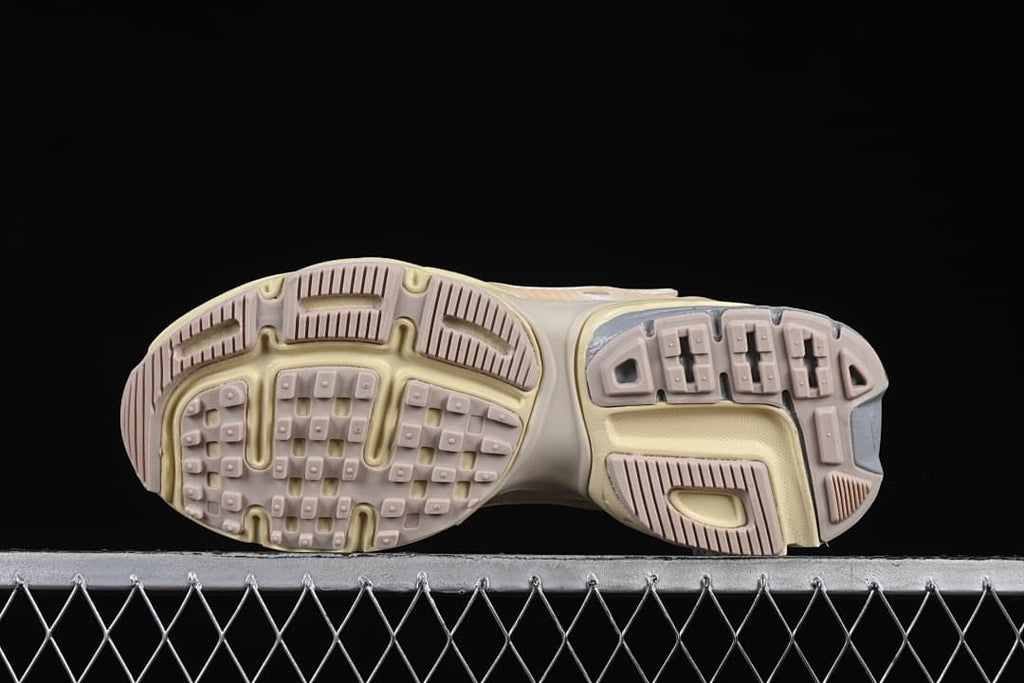 Underside view showing the segmented outsole tread