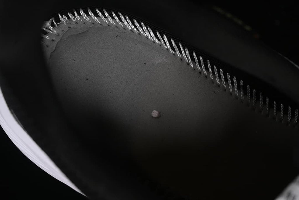 Close-up of the interior stitching