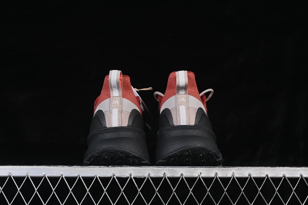 Rear view of both shoes with heel pull tabs
