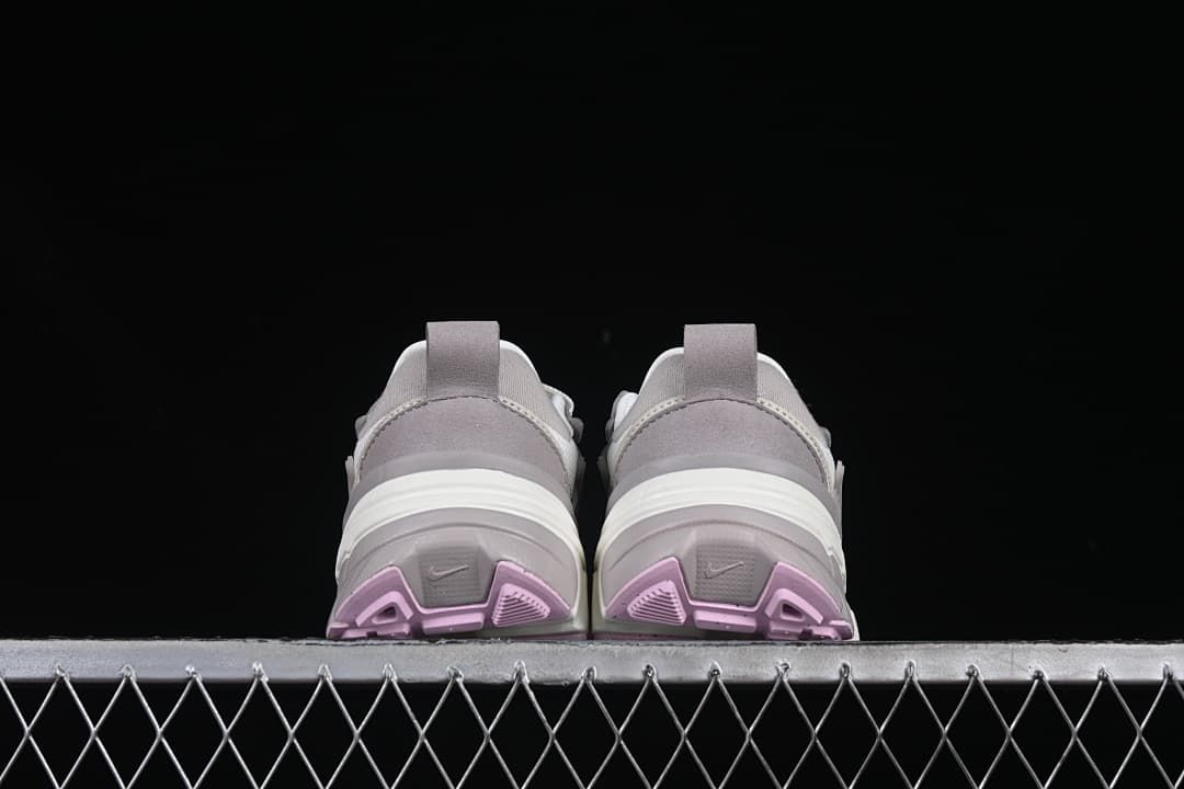 Rear view showing heel pulls and outsole details