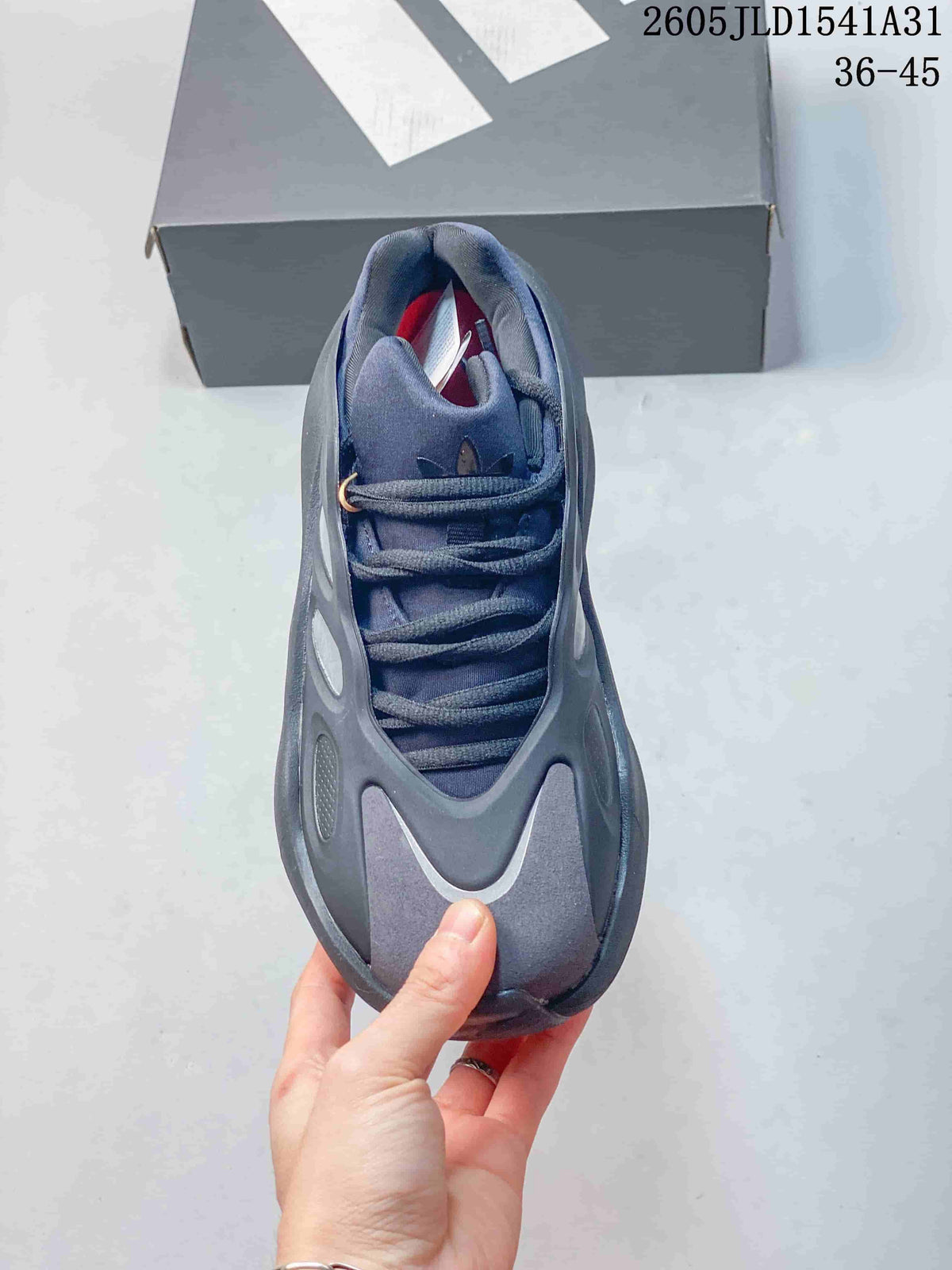 Top view of the Adidas Hyperboost sneaker showing its lace-up design.