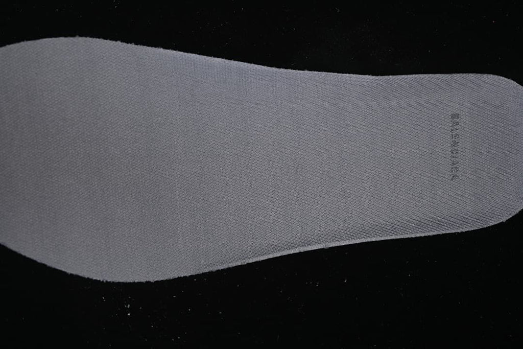 View of the grey sneaker insole.
