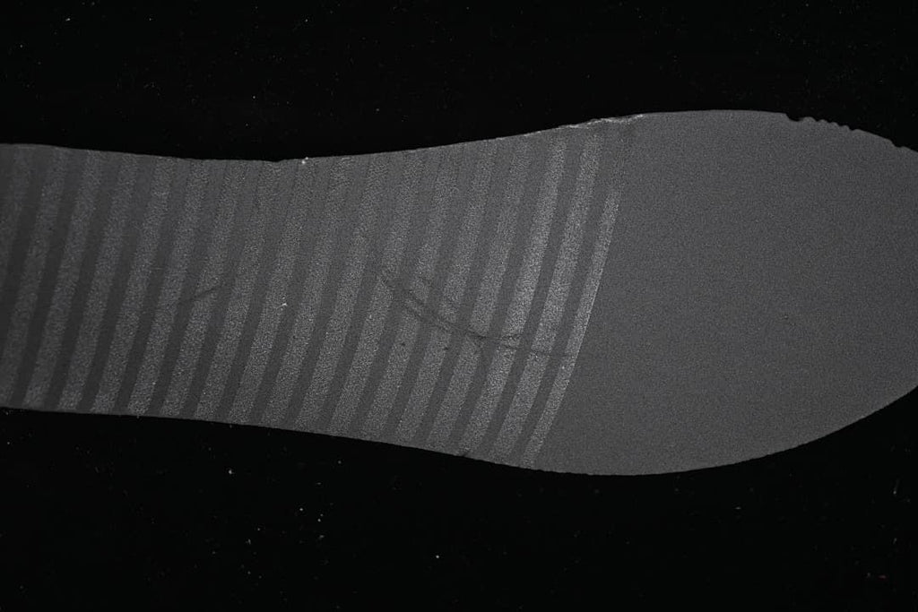 Close-up of the sneaker outsole tread.