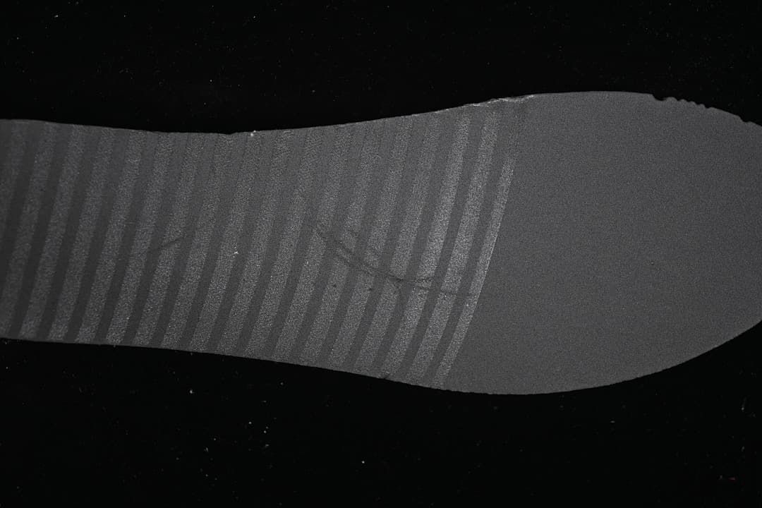 Close-up of the sneaker outsole tread.