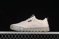 Side profile of White Dune and Clay Grey The North Face low-top sneakers