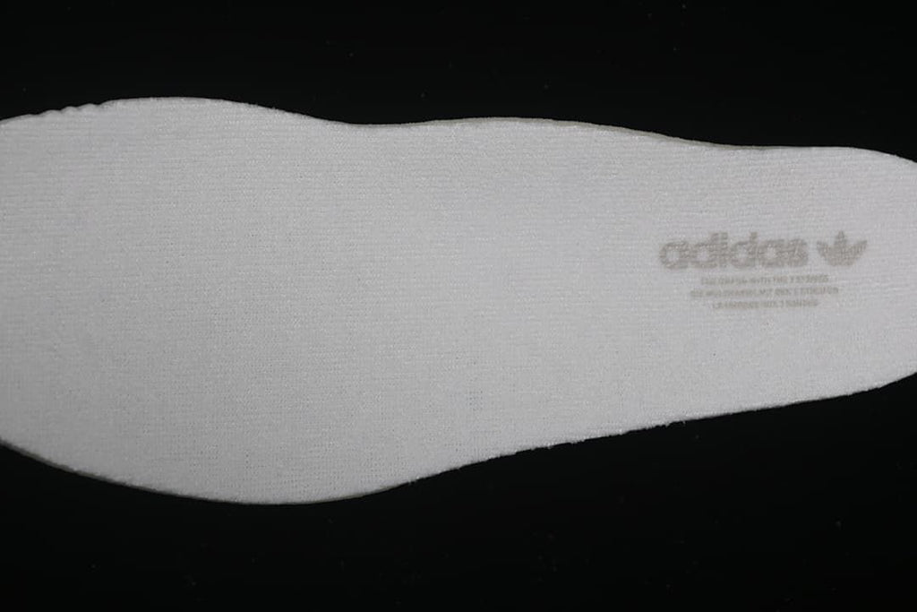 Close-up of the insole branding
