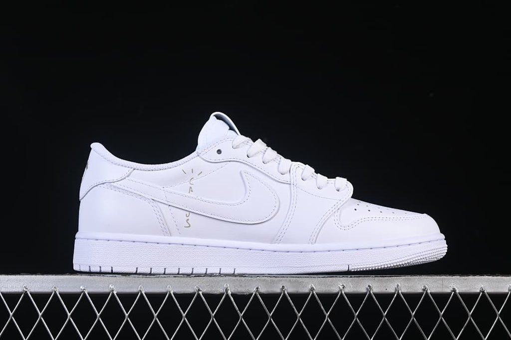 Side profile showing the white upper and small graphic accents