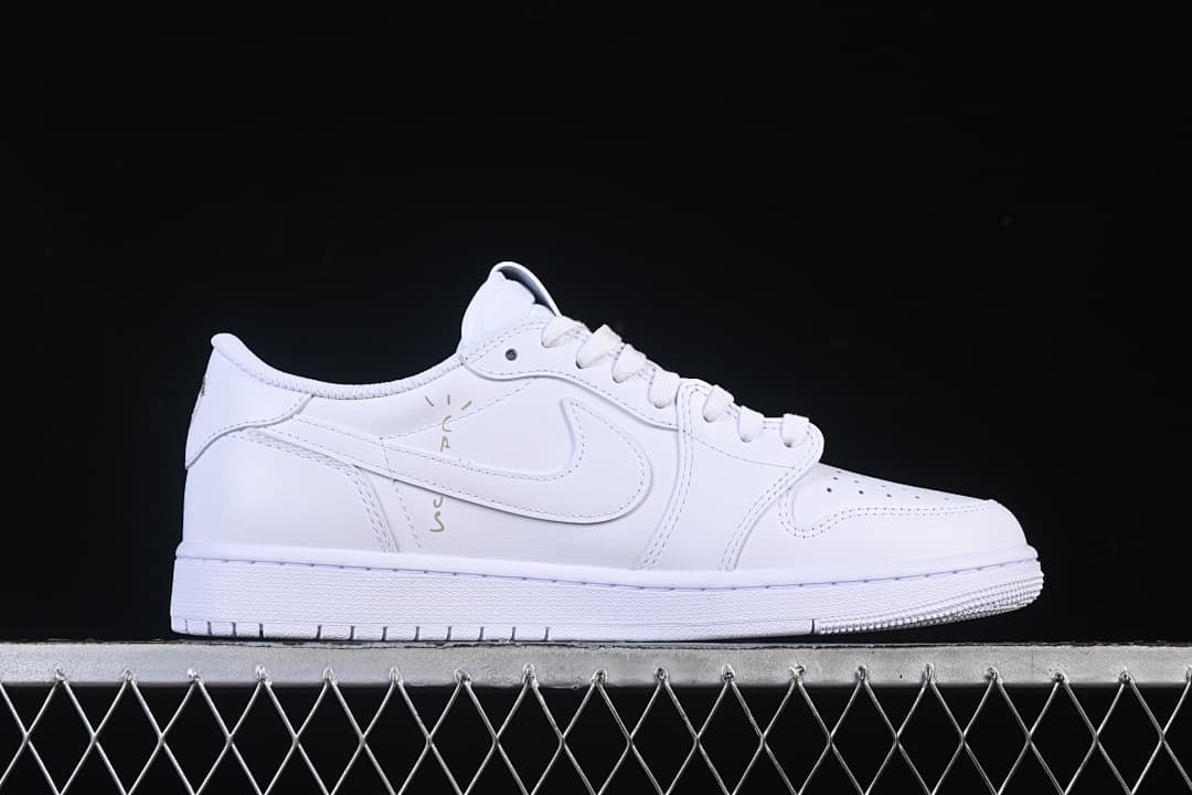 Side profile showing the white upper and small graphic accents