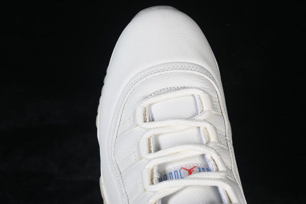 Top-down close-up of the toe and lace area.