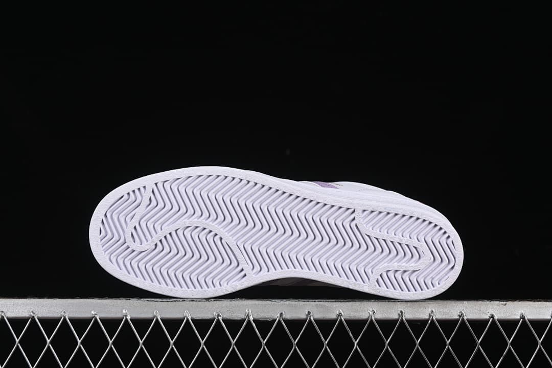 Underside view showing the patterned outsole
