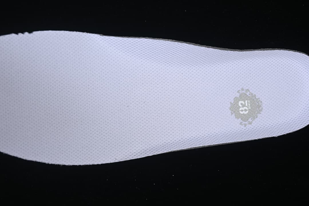 White insole with a printed size marking