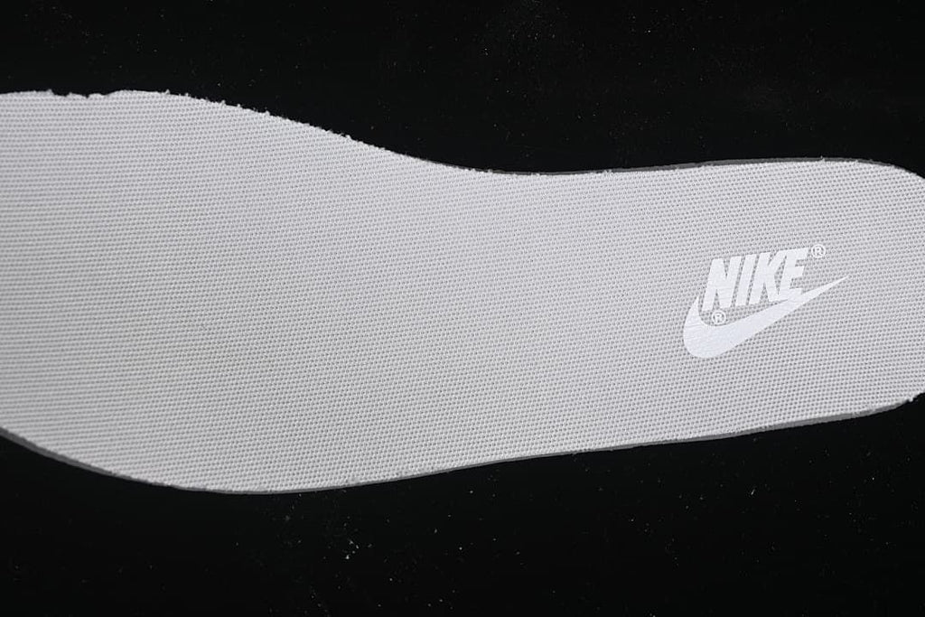 Close-up of the textured insole with Nike branding