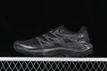 Side view of black and dark grey Salomon XT Pure Advanced trail shoes.