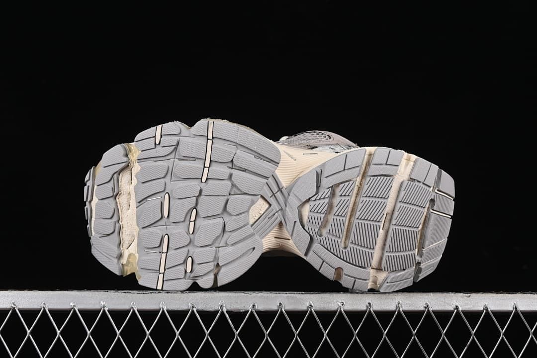 Underside view showing the segmented outsole tread