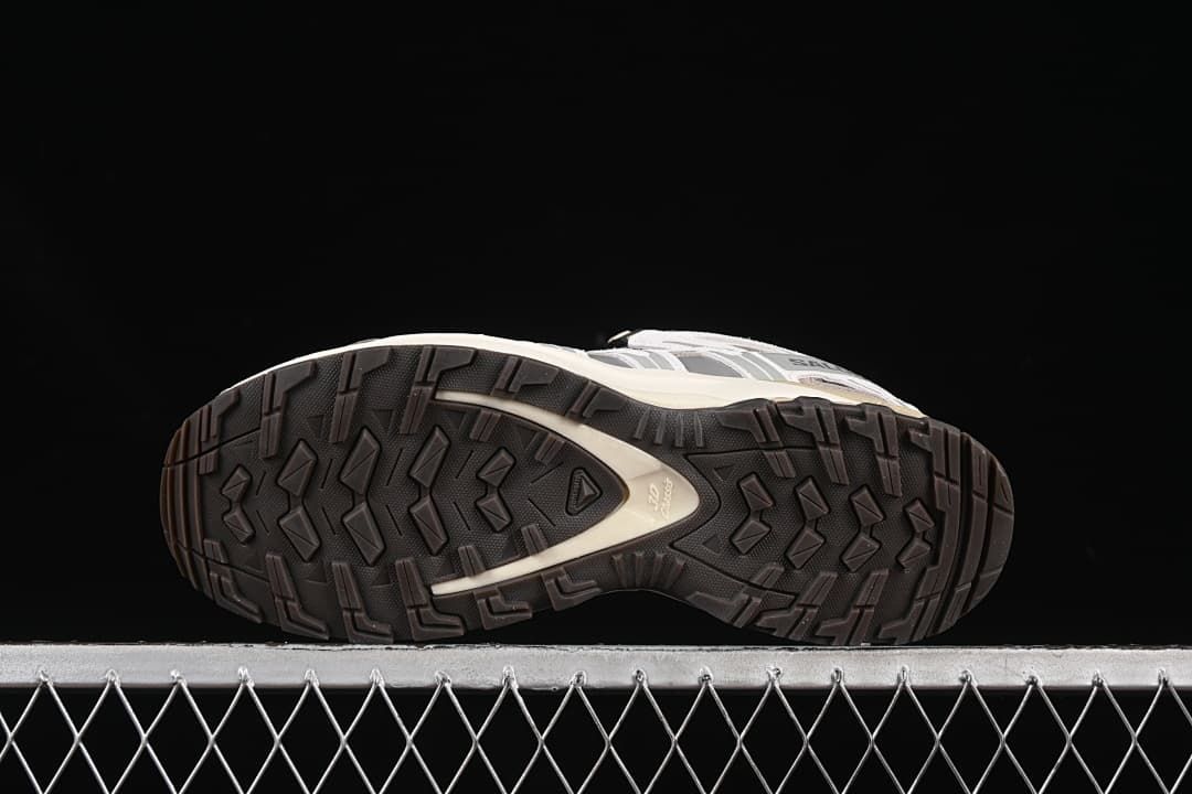 Underside view showing the lugged outsole tread