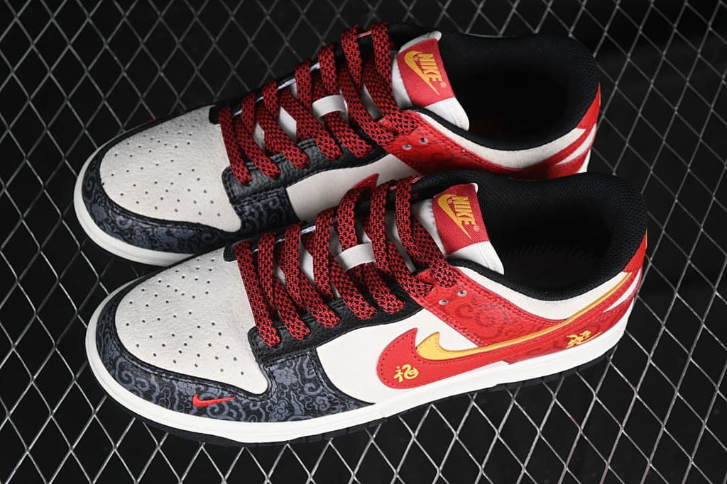 Pair of low-top sneakers shown from above at an angle