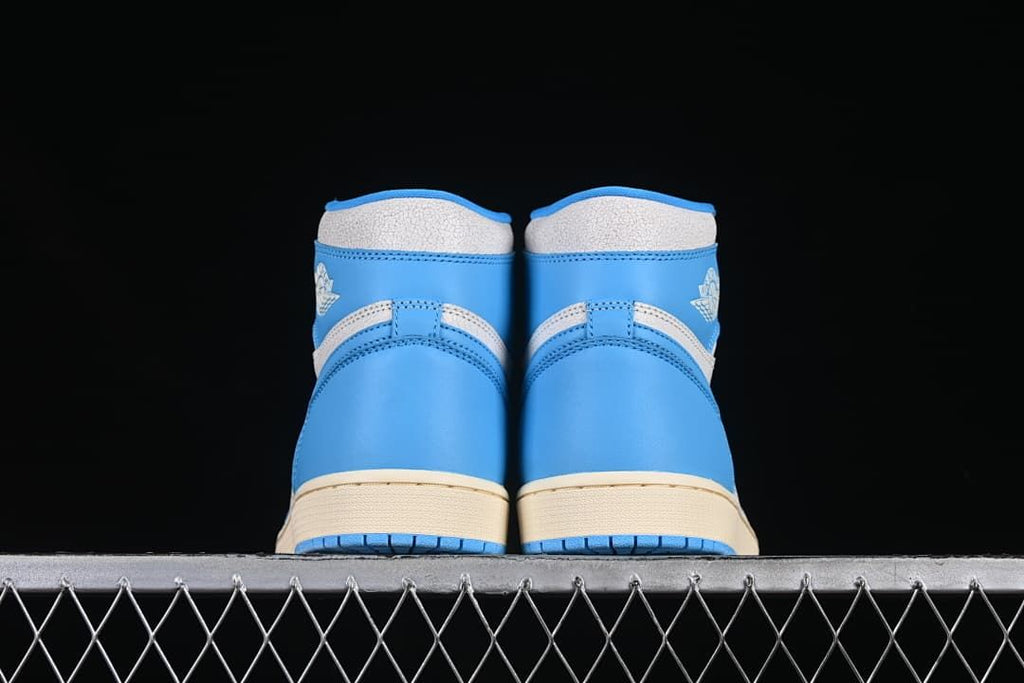 Rear view of both sneakers
