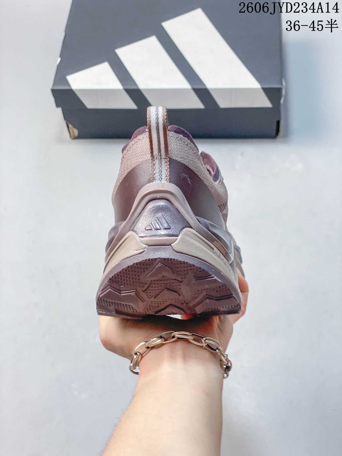 Rear view of an Adidas Holo Peak trail running shoe